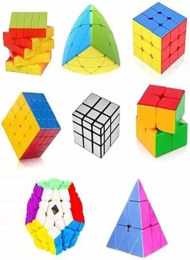 QWICK CLICK Combo of Super Speedy Smoothie Cube Set High Speed Stickerless Magic Puzzle Cubes Mind Game for Concentration for Sharp Mind (Combo-6) - Image 1